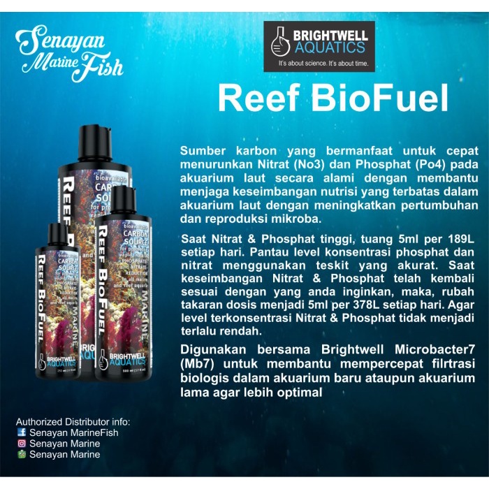 Jual Promo Brightwell (Bw) - Reef Bio Fuel 250Ml (Reduce Nitrate ...