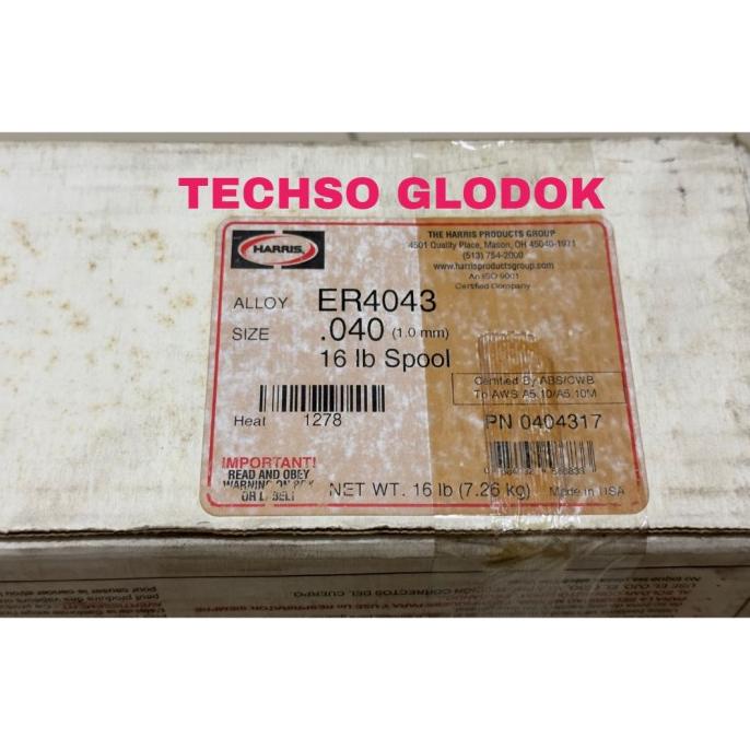 Jual favorit] Kawat las mig alumunium HARRIS ER4043 (harga per roll ...
