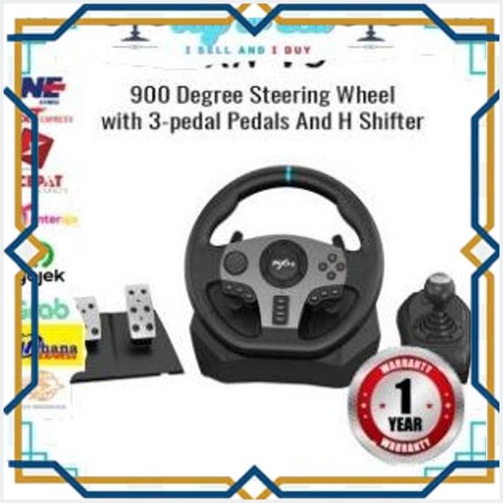 Jual [BTS] PXN V9 PC RACING WHEEL RACE STEERING WHEEL WITH PEDALS
