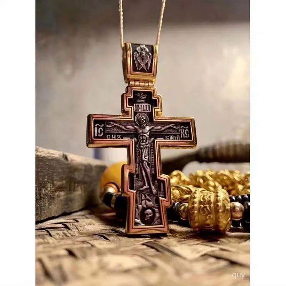 Jual Kalung Liontin Salib Christian Jes Pria Antik Kalung Tengkorak ...