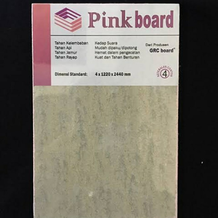 Jual Grc Pink Board 4mm X 1220 X 2440 Papan Semen Grc Shopee Indonesia 1614