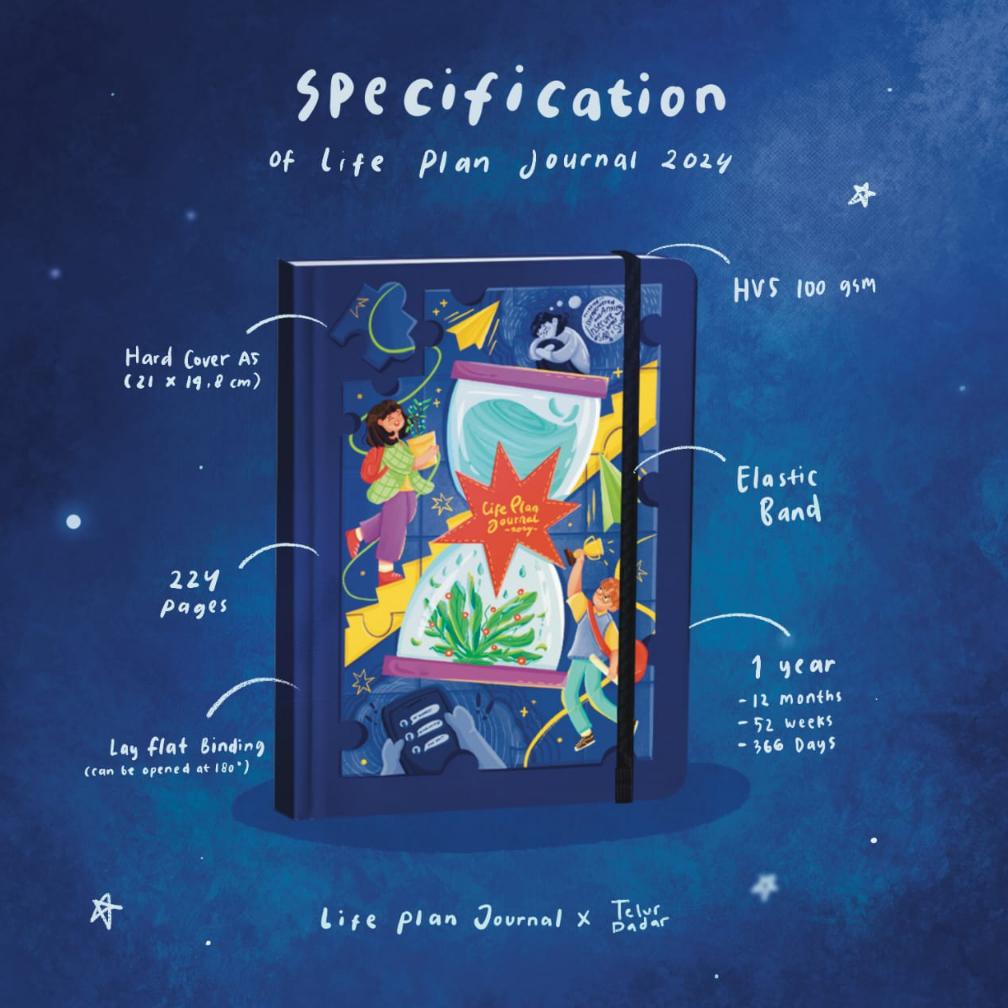 Jual Hot Sale STOCK Planner 2024 Life Plan Journal + journal kit .. Shopee Indonesia