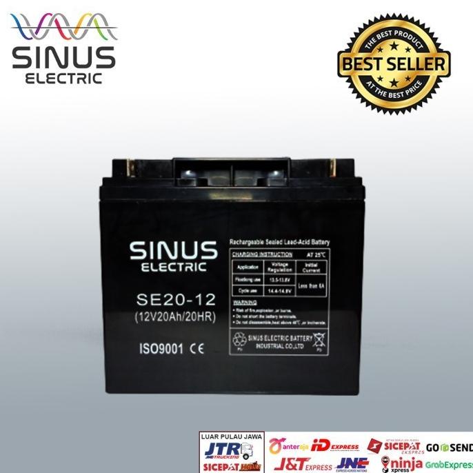 Jual Aki 12V 20Ah Aki Vrla Sinus 6-Dzf-20 Paling Bagus | Shopee Indonesia