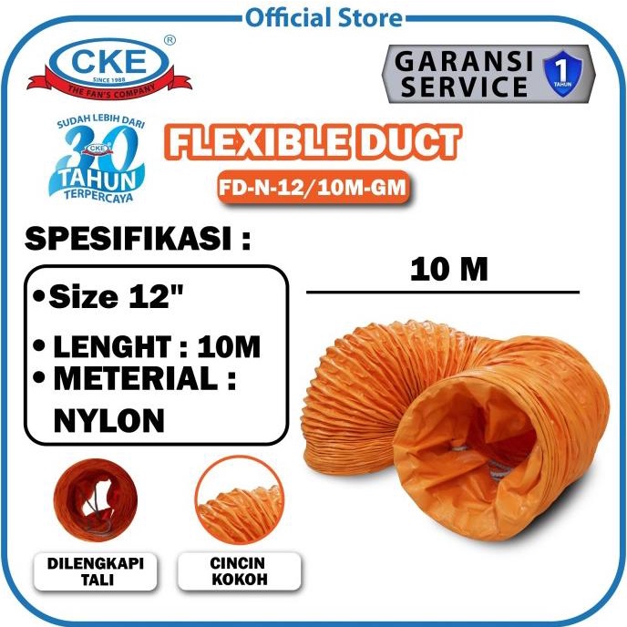 Jual Flexible Duct Imatsu Fd Gm Inch Meter Duct Hose Selang Ducting Shopee Indonesia