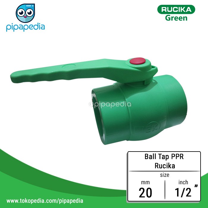 Jual Ball Tap/ Valve Ppr Ng Ppr Rucika 20Mm X 1/2 Inch | Shopee Indonesia