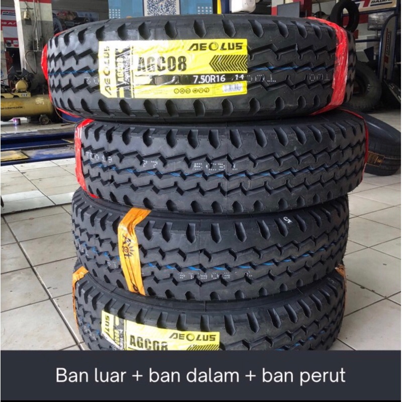 Jual Ban Truk 7.50-16 AEOLUS AGC08 750 R16 kawat SET include ban dalam ...
