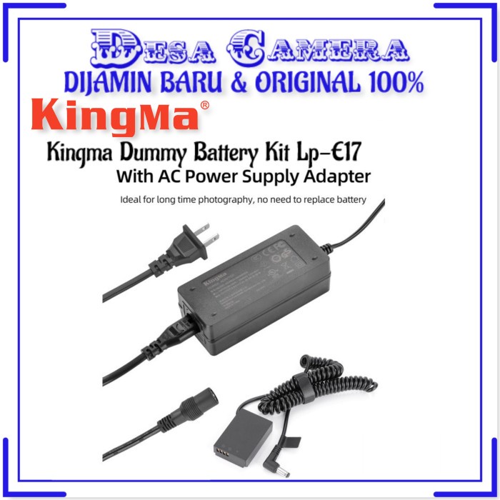 Jual New Kingma Dummy Battery Kit Canon Lp E Indoor With Ac Power Supply Shopee Indonesia