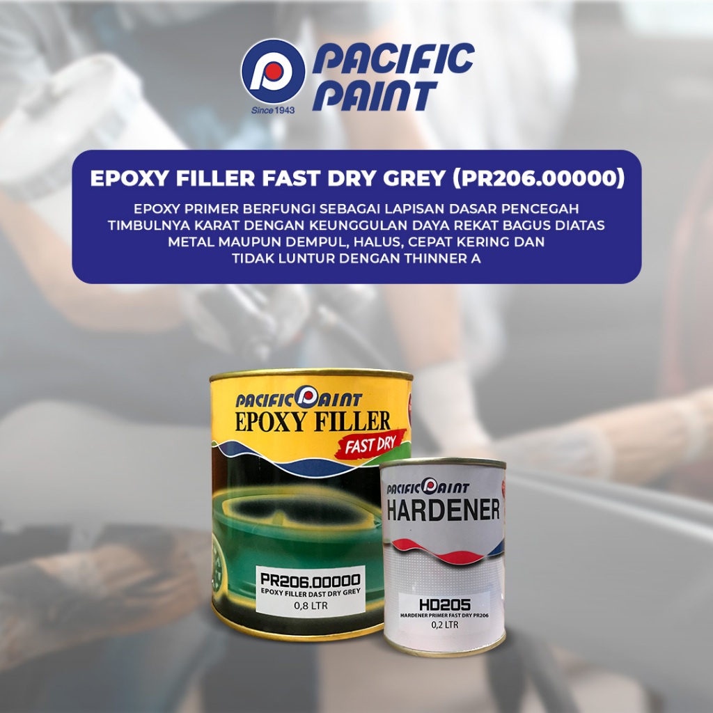 Jual EPOXY FILLER FAST DRY GREY (PR206.00000) | Shopee Indonesia