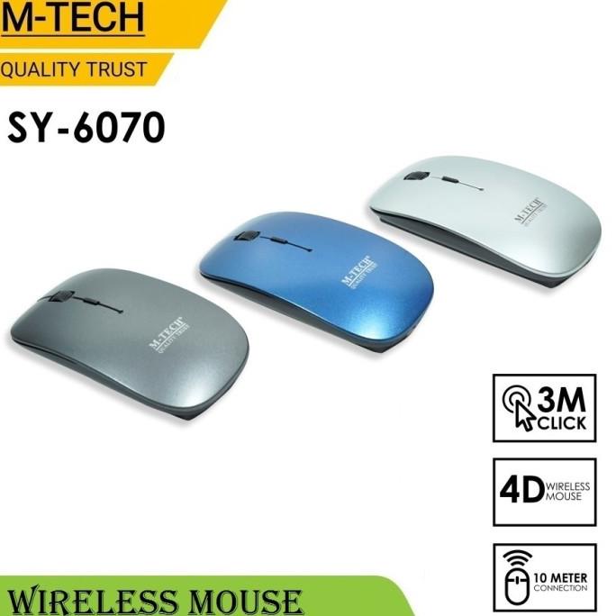 Jual M-Tech Wireless Mouse Slim SY-6070 Original | Shopee Indonesia