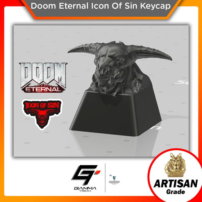 Jual NEW SALE !!! Doom Eternal Icon of Sin Artisan Keycap Keycaps ...