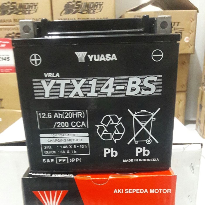 Jual Aki /Accu /Baterai Bmw R1200Gs, Bmw K1300, Bmw K1200 Yuasa Ytx14 ...
