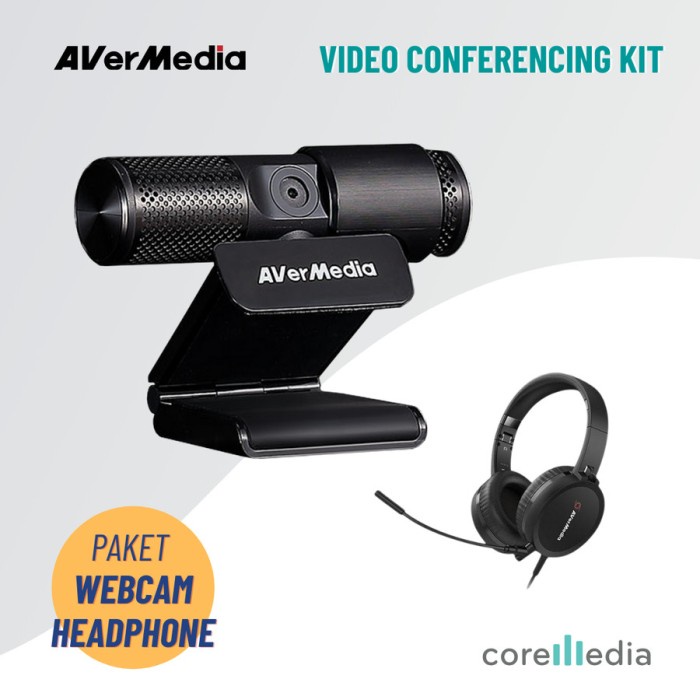 Jual AVerMedia Video Conferencing Kit cam & Headset Bundle BO317
