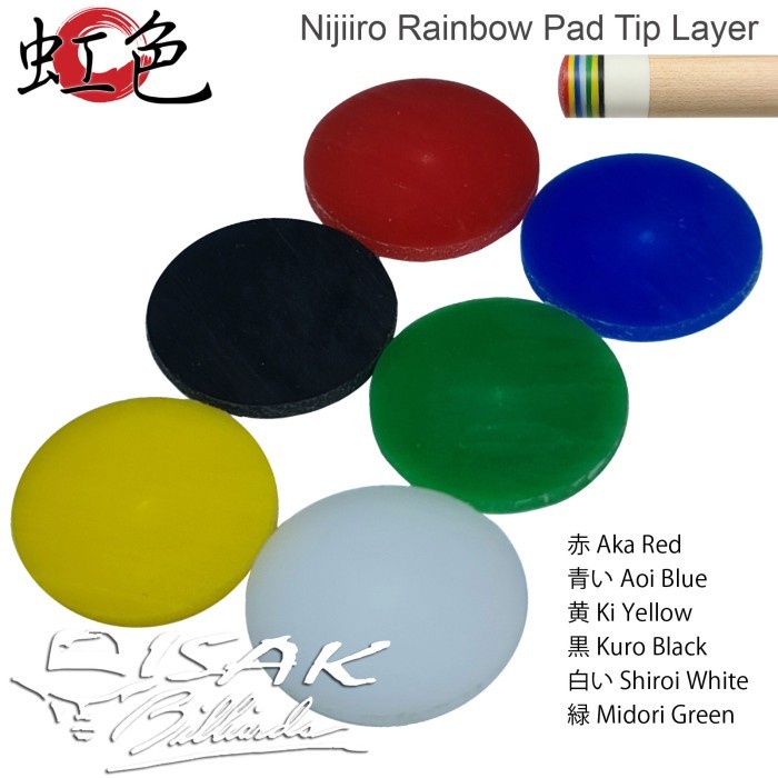 Jual Nijiiro Rainw Tip Pad Blue Layer Lapis Cue Stick Billiard Shopee