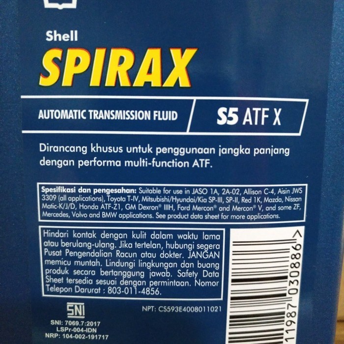 Jual Oli ATF Transmisi Matic Shell Spirax 1 Liter Original (Gallery ...