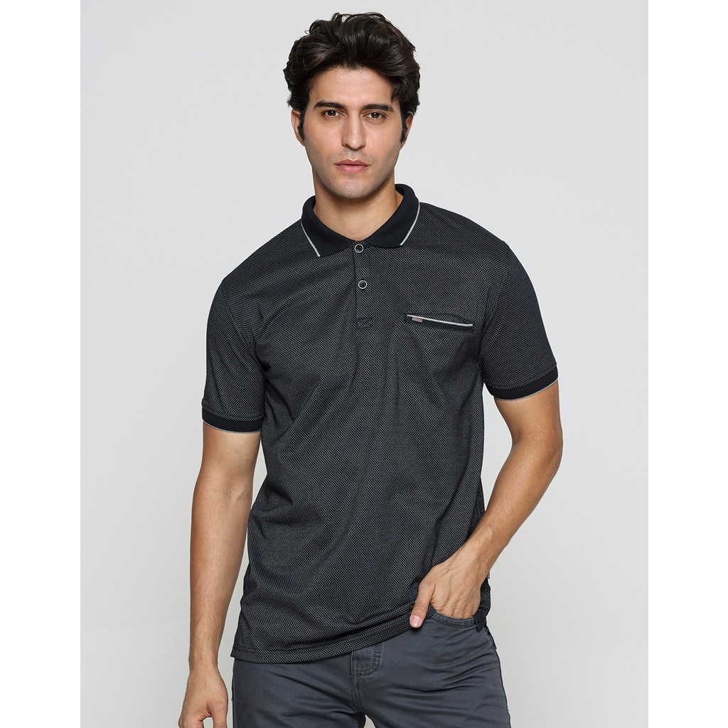 Cole Stripes Manset Kaos Polo Lengan Pendek Pria main image 0