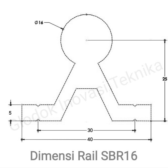 Linear Rail SBR16 800mm 2PCS Fully Supported Linear Rail Shaft Rod With