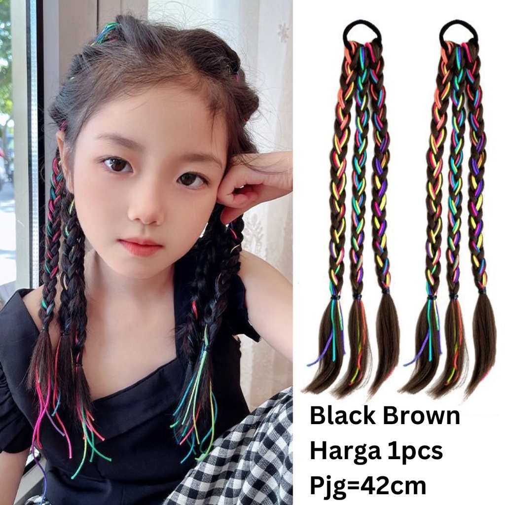 Jual Extension Rambut Sintetis Model Kepang Wig Wanita Kepang Wig ...