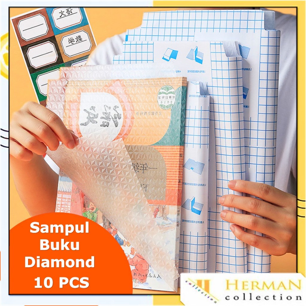 Jual Hc Stiker Sampul Buku Bening Isi 10 Lembar Self Adhesive Book