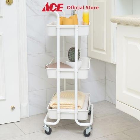 Jual ACE - Stora Rak Troli 3 Tingkat - Putih | Shopee Indonesia