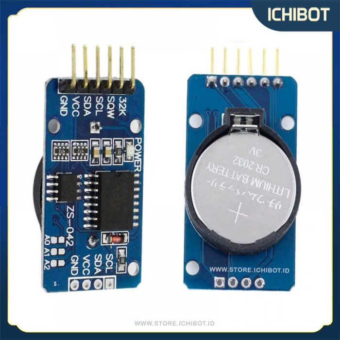 Jual RTC DS3231 + IC AT24C32 REAL TIME CLOCK I2C FOR ARDUINO + BATTERY ...