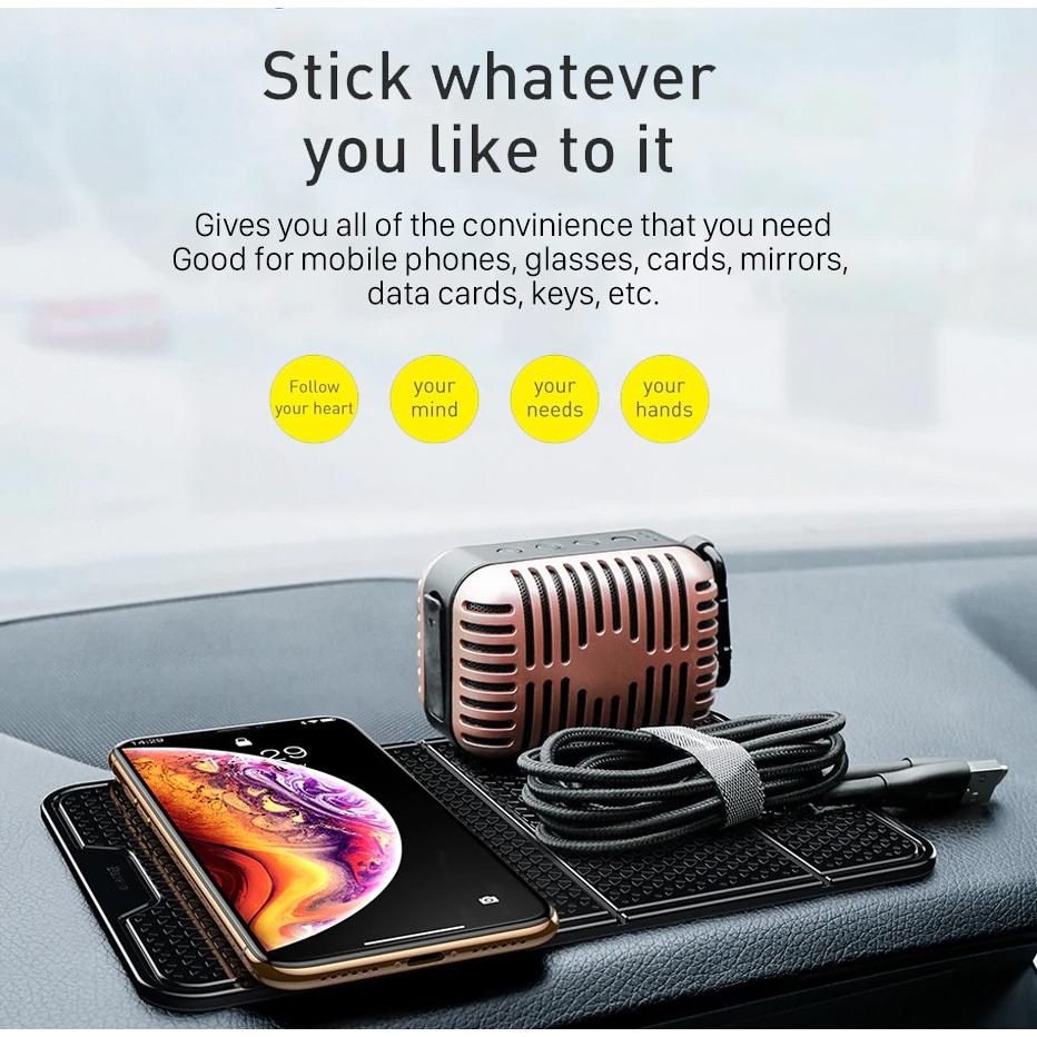 Jual new Universal Car Holder Baseus Wall Desk Sticker Car Mount Holder ...