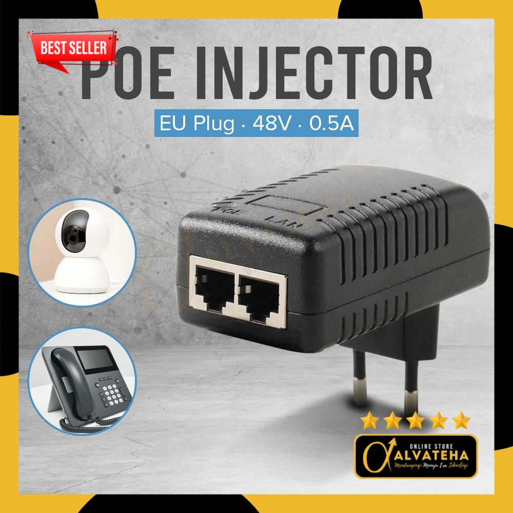 Jual Adaptor POE Injector Ethernet RJ45 48V 0.5A CCTV IP Cam Access ...