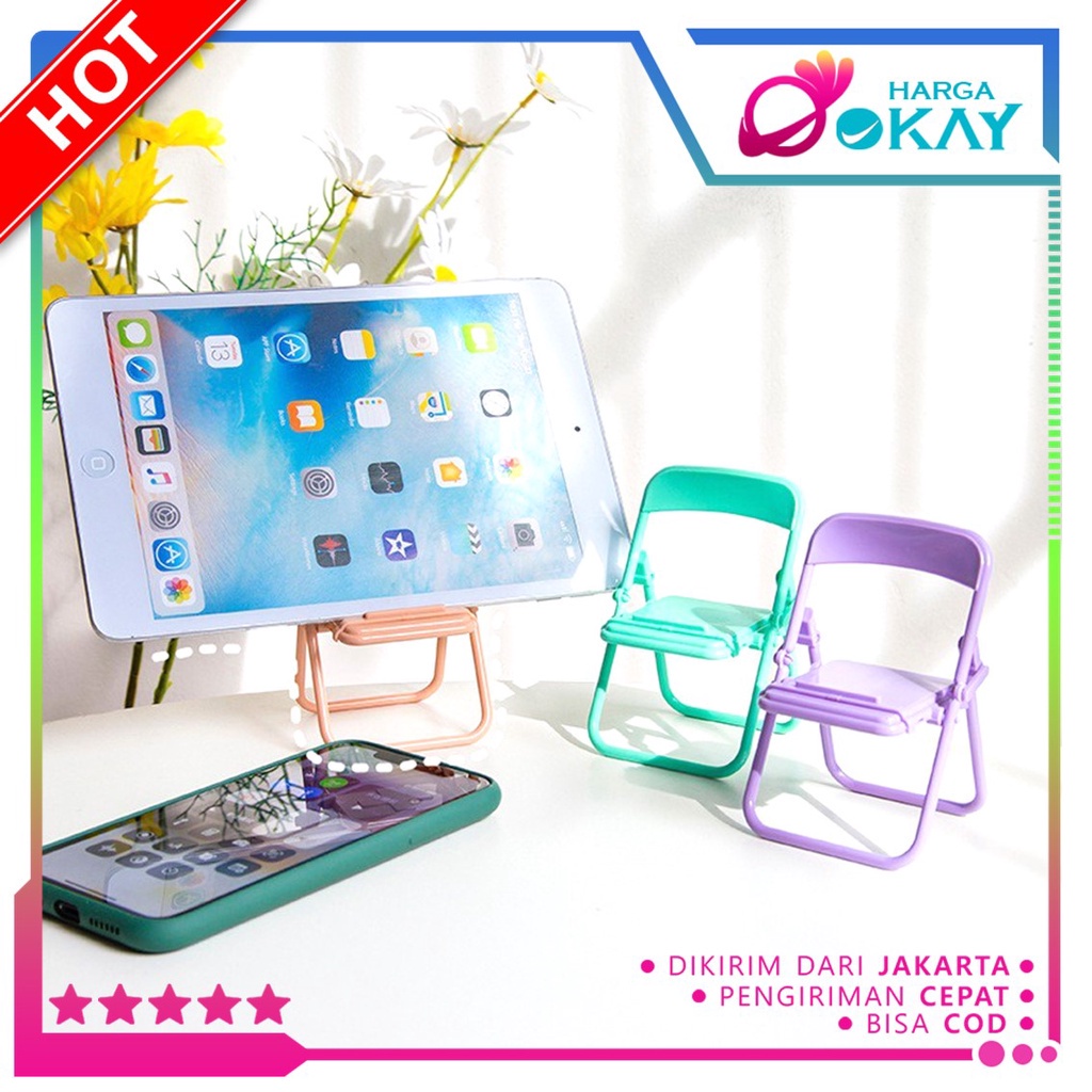 Jual Ho Phone Holder Kursi Folding Chair Stand Holder Phone Universal Holder Stand Hp Varian