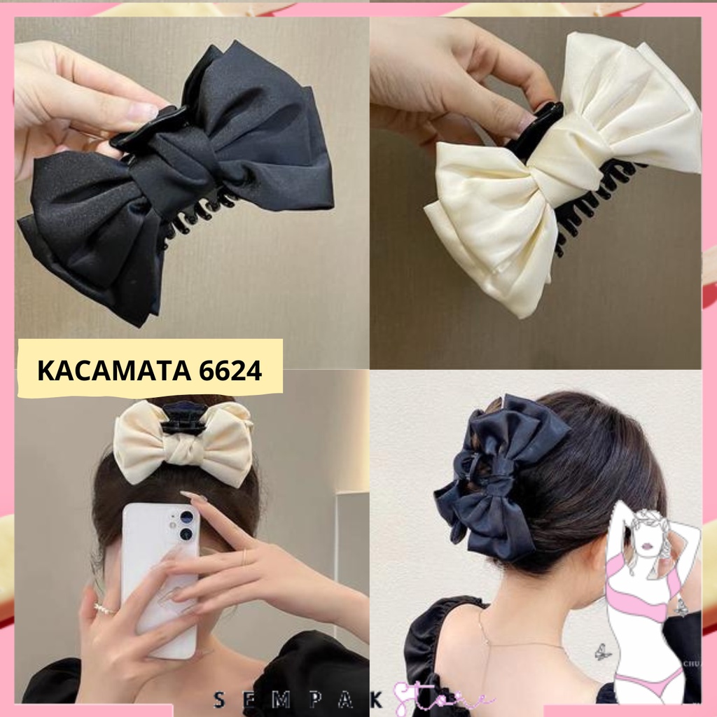 Jual SS Jepit Rambut Besar Korean Satin Big Hair Claw Jepitan Jedai ...