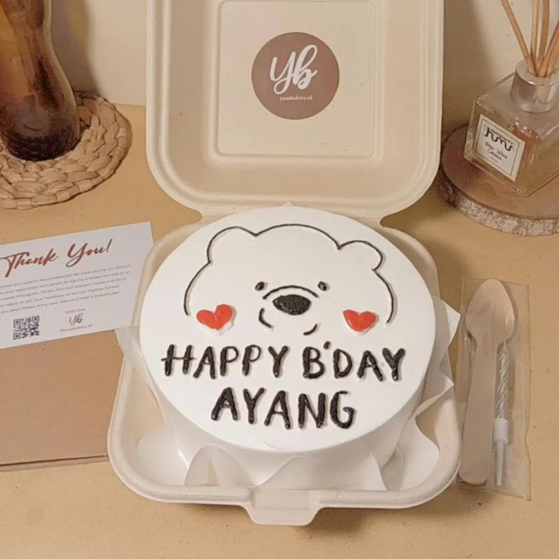 Jual Korean Custom Bento Cake Jogja Murah Aesthetic | Kue Ultah Jogja ...