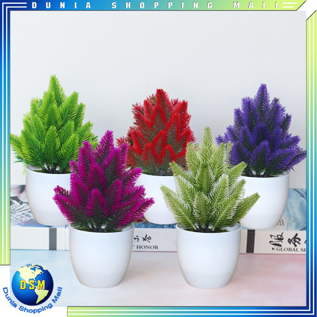 Jual DSM ORNAMEN TANAMAN DAUN PHOENIX BUNGA 34 BUNGA HIAS PLASTIK POT ...