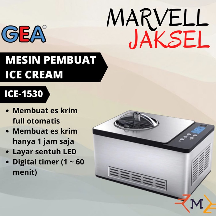 Jual Ice Cream Maker GEA ICE1530 / Mesin Pembuat Es Krim Portable