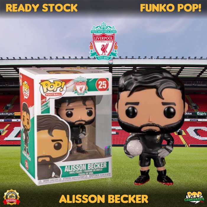 Funko Pop! Football - Alisson Becker (Liverpool FC) - Figurine Vinyle 9cm - Collection Officielle - Cadeau Fan