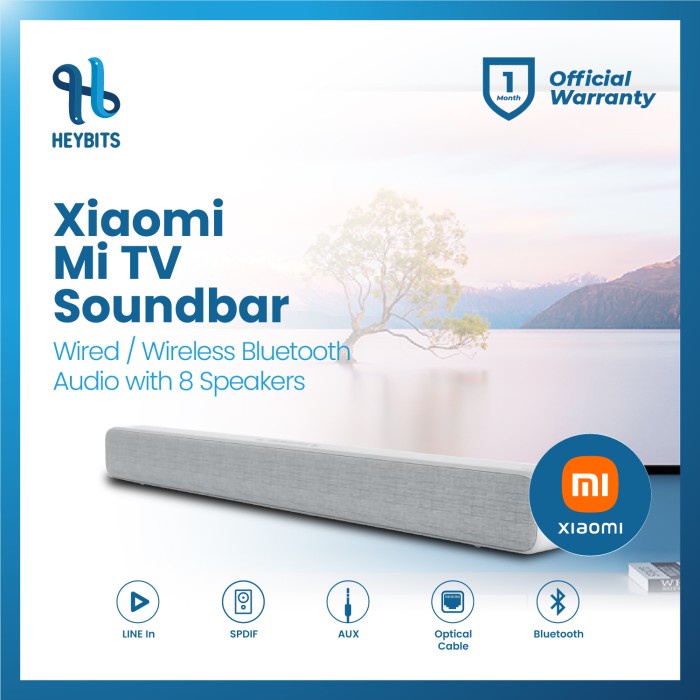 Jual Xiaomi Mi TV Soundbar Wired / Wireless Bluetooth Audio with 8 ...