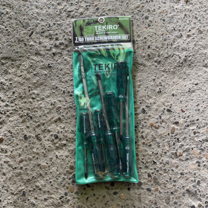 Jual Obeng Impact Tekiro / Obeng Tembus / Go-Thru Screwdriver set 7PCS ...