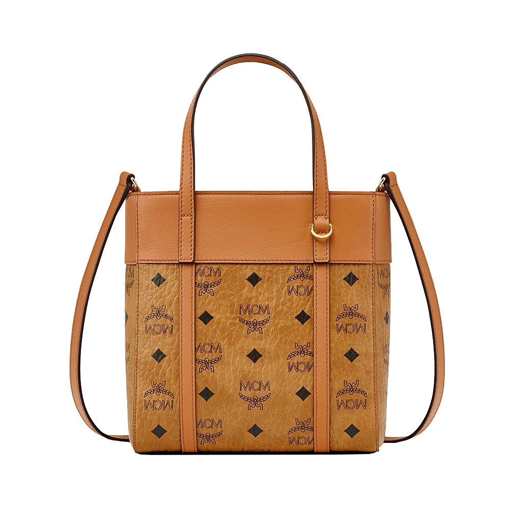 美品‼️ MCM ハンドバッグ　ANYA MINI 6628 MCM Anya Mini Top Zip Shopper COGNAC |