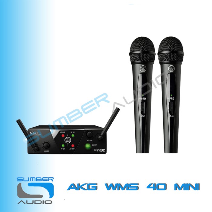 Jual Akg Wms 40 Mini Dual 2 Mic Wireless Wms40 Karaoke Terlariss !! Shopee Indonesia