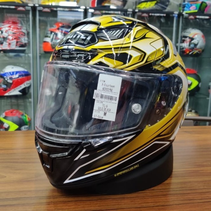 Jual [Ori] Shoei Helmet X-Fourteen X-14 Aerodyne Black Gold