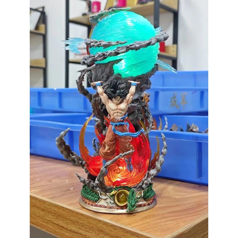 Jual (LED) Action Figure dragon ball Goku denki dama medium | Shopee ...
