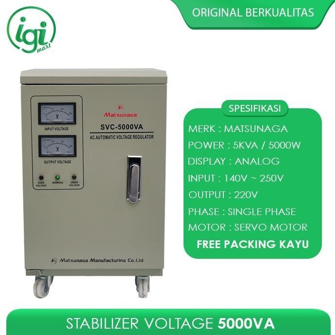 Jual Harga Disc Stavolt Svc W Matsunaga Stavol Listrik Va Stabilizer Voltage Shopee