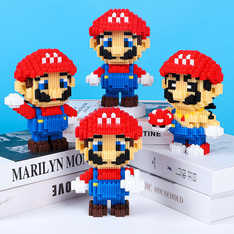 Jual FChengTOYS 3D Puzzle Block Mainan Mario Nano Blocks DIY Kartun ...