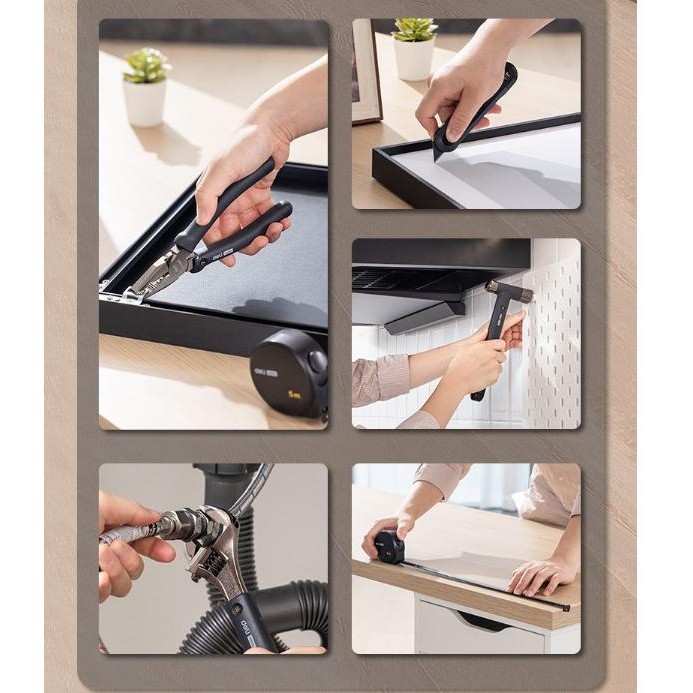 Jual Deli Tool Kit Set Complete Set Multitool Portable Perkakas Set ...