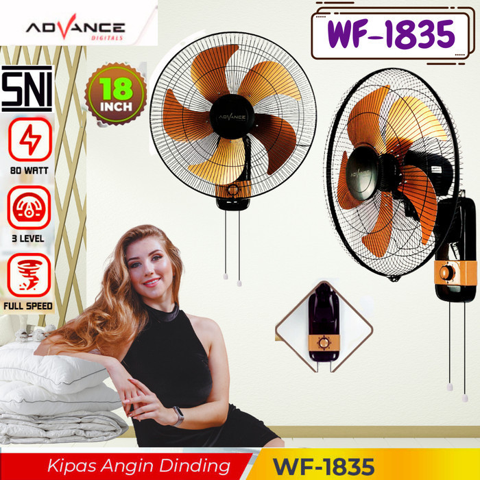 Jual Advance Kipas Angin Dinding Wall Fan 18 Inch Tornado Besi Wf 1835 Wf Shopee Indonesia 6008