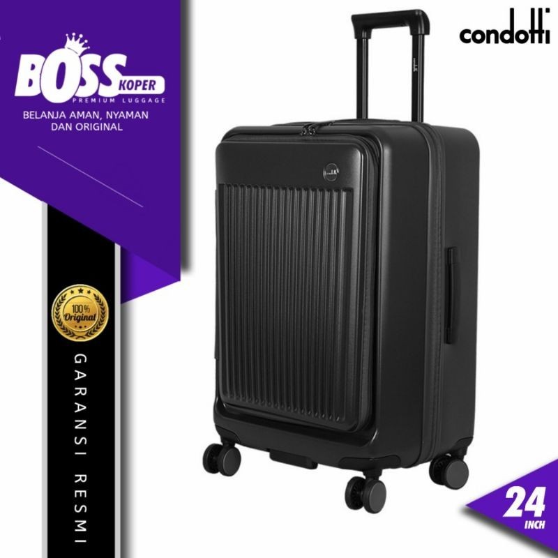 Jual Koper Buka Depan 24 Inch CONDOTTI Hardcase TSA + Expandable ...