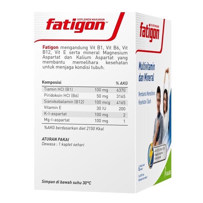 Jual Fatigon Multivitamin 1 Strip isi 6 Kapsul / Multivitamin | Shopee ...