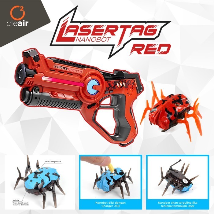 Jual Cleair O2 - Mainan Anak-anak Laser Tag Gun Robot Nano Aman ...