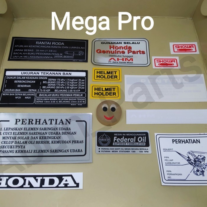 Jual Stiker Pelengkap Detail Honda Megapro Shopee Indonesia