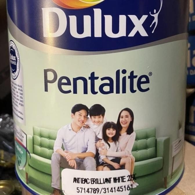 Jual Cat Tembok Dulux Pentalite Brilliant White 2290 25 Liter Shopee Indonesia 1154