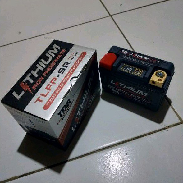 Jual aki lithium 9R cca210 TDR - accu motor lithium 9R TDR - battery