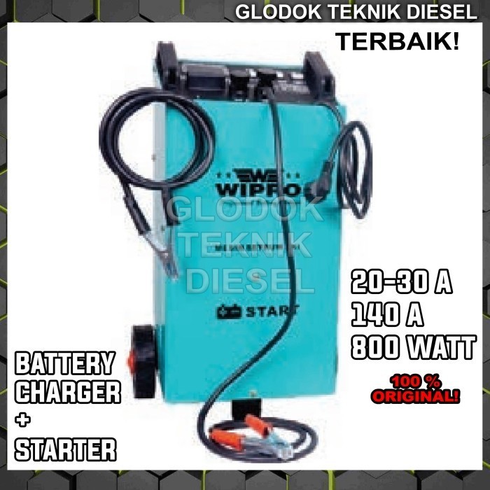 Jual WIPRO BATTERY CHARGER + STARTER 140 A 800 WATT KENT 250 R-B CAS