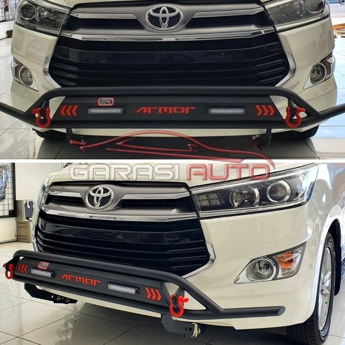 Jual Masih! Tanduk Depan All New Innova Reborn Bumper Guard Rhino Armor Towing Bar Shopee